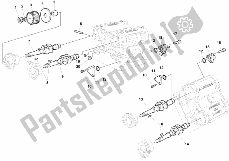 Alle onderdelen voor de 140 - Nokkenas van de Ducati Superbike 996 SPS 1999